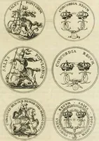 An illustration from Thesaurus nummorum sueo-gothicorum : studio indefesso Eliae Brenneri L. annorum spatio collectus, secundum seriem temporum dispositus, atqve e tenebris, cum commentatione in apricum prolatus ; accessit ejusdem auctoris Libellus de nummophylaciis Sveciae: de scriptoribus rei nummariae svethicae, atque de thesauris, seu variis vetustorum nummorum cumulis, passim per Sveoniam fortuito casu repertis (1731)