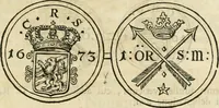An illustration from Thesaurus nummorum sueo-gothicorum : studio indefesso Eliae Brenneri L. annorum spatio collectus, secundum seriem temporum dispositus, atqve e tenebris, cum commentatione in apricum prolatus ; accessit ejusdem auctoris Libellus de nummophylaciis Sveciae: de scriptoribus rei nummariae svethicae, atque de thesauris, seu variis vetustorum nummorum cumulis, passim per Sveoniam fortuito casu repertis (1731)