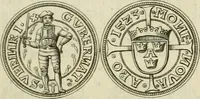 An illustration from Thesaurus nummorum sueo-gothicorum : studio indefesso Eliae Brenneri L. annorum spatio collectus, secundum seriem temporum dispositus, atqve e tenebris, cum commentatione in apricum prolatus ; accessit ejusdem auctoris Libellus de nummophylaciis Sveciae: de scriptoribus rei nummariae svethicae, atque de thesauris, seu variis vetustorum nummorum cumulis, passim per Sveoniam fortuito casu repertis (1731)