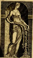 An illustration from Thesaurus rei antiquariae huberrimus ex antiquis tam numismatum quam marmorum inscriptionibus pari diligentia qua fide conquisitus, et in locos communes distributus .. (1579)