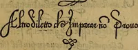 An illustration from Thesavro de scrittori : opera artificiosa, laquale con grandissima arte, si per pratica come per geometria, insegna a scriuere diuerse sorte littere, cioe cancellerescha, merchantescha, formata, cursiua, antiqua, moderna et bastarda, de piu sorte : cum uiarij e bellissimi exempli & altre sorte littere de uarie lingue, cioe grecha, hebraicha, caldea & arabicha : tutte extratte da diuersi et probatissimi auttori, & massimamente da lo praeclarissimo Sigismvndo Fanto, nobile ferrarese, mathematico et architettore eruditissimo, dele mesure e ragione de littere primo inuentore (1532)