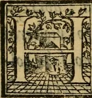 An illustration from Thesavro de scrittori : opera artificiosa, laquale con grandissima arte, si per pratica come per geometria, insegna a scriuere diuerse sorte littere, cioe cancellerescha, merchantescha, formata, cursiua, antiqua, moderna et bastarda, de piu sorte : cum uiarij e bellissimi exempli & altre sorte littere de uarie lingue, cioe grecha, hebraicha, caldea & arabicha : tutte extratte da diuersi et probatissimi auttori, & massimamente da lo praeclarissimo Sigismvndo Fanto, nobile ferrarese, mathematico et architettore eruditissimo, dele mesure e ragione de littere primo inuentore (1532)