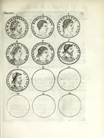 An illustration from Thesavrvs selectorvm nvmismatvm antiqvorvm : quo, praeter imagines & seriem imperatorum Romanorum à C. IVL. Caesare ad Constantinvm Magnum usque, quicquid fere monumentorum ex Romana antiquitate in nummis veteribus restat, reconditum est : cum singulorum succincta descriptione & accurata enarratione (1677)