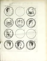 An illustration from Thesavrvs selectorvm nvmismatvm antiqvorvm : quo, praeter imagines & seriem imperatorum Romanorum à C. IVL. Caesare ad Constantinvm Magnum usque, quicquid fere monumentorum ex Romana antiquitate in nummis veteribus restat, reconditum est : cum singulorum succincta descriptione & accurata enarratione (1677)