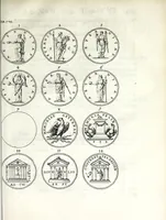 An illustration from Thesavrvs selectorvm nvmismatvm antiqvorvm : quo, praeter imagines & seriem imperatorum Romanorum à C. IVL. Caesare ad Constantinvm Magnum usque, quicquid fere monumentorum ex Romana antiquitate in nummis veteribus restat, reconditum est : cum singulorum succincta descriptione & accurata enarratione (1677)