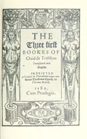 Picture 2 of 2 from The three first bookes of Ovid de tristibus (1580), leaf 5