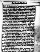 An illustration from A threefold treatise of the Sabbath, distinctly divided into the patriarchall, Mosaicall, Christian Sabbath for the better clearning and manifestation of the truth in this controversie concerning the weekly Sabbath (1641)
