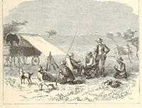 An illustration from Through the Kalahari Desert; a narrative of a journey with gun, camera, and note-book to Lake N'gami and back (1886)