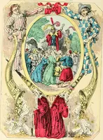 An illustration from Théâtre des marionnettes; texte et composition des dessins (1880)