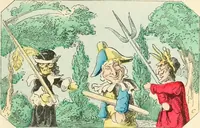 An illustration from Théâtre des marionnettes; texte et composition des dessins (1880)