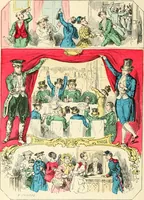 An illustration from Théâtre des marionnettes; texte et composition des dessins (1880)