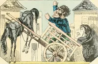 An illustration from Théâtre des marionnettes; texte et composition des dessins (1880)