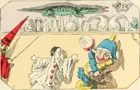 An illustration from Théâtre des marionnettes; texte et composition des dessins (1880)