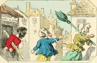 An illustration from Théâtre des marionnettes; texte et composition des dessins (1880)