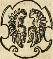 An illustration from Thurnier Buch : von Anfang, Vrsachen, Vrsprung vnd Herkommen der Thurnier im Heyligen Römischen Reich Teutscher Nation, wie viel offentlicher Landthurnier von Keyser Heinrich dem Ersten dieses Namens an biss auff den jetztregierenden Keyser Maximilian den Andern ... vnd in welchen Stetten die alle gehalten ... Alles jetzunder von neuwem zusammen getragen, mit schönen neuwen Figuren, sonderlich auch der adelischen Wappen, auffs schönest zugericht .. (1566)