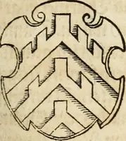 An illustration from Thurnier Buch : von Anfang, Vrsachen, Vrsprung vnd Herkommen der Thurnier im Heyligen Römischen Reich Teutscher Nation, wie viel offentlicher Landthurnier von Keyser Heinrich dem Ersten dieses Namens an biss auff den jetztregierenden Keyser Maximilian den Andern ... vnd in welchen Stetten die alle gehalten ... Alles jetzunder von neuwem zusammen getragen, mit schönen neuwen Figuren, sonderlich auch der adelischen Wappen, auffs schönest zugericht .. (1566)