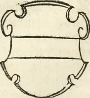 An illustration from Thurnier Buch : von Anfang, Vrsachen, Vrsprung vnd Herkommen der Thurnier im Heyligen Römischen Reich Teutscher Nation, wie viel offentlicher Landthurnier von Keyser Heinrich dem Ersten dieses Namens an biss auff den jetztregierenden Keyser Maximilian den Andern ... vnd in welchen Stetten die alle gehalten ... Alles jetzunder von neuwem zusammen getragen, mit schönen neuwen Figuren, sonderlich auch der adelischen Wappen, auffs schönest zugericht .. (1566)