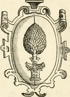 An illustration from Thurnier Buch : von Anfang, Vrsachen, Vrsprung vnd Herkommen der Thurnier im Heyligen Römischen Reich Teutscher Nation, wie viel offentlicher Landthurnier von Keyser Heinrich dem Ersten dieses Namens an biss auff den jetztregierenden Keyser Maximilian den Andern ... vnd in welchen Stetten die alle gehalten ... Alles jetzunder von neuwem zusammen getragen, mit schönen neuwen Figuren, sonderlich auch der adelischen Wappen, auffs schönest zugericht .. (1566)