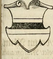 An illustration from Thurnier Buch : von Anfang, Vrsachen, Vrsprung vnd Herkommen der Thurnier im Heyligen Römischen Reich Teutscher Nation, wie viel offentlicher Landthurnier von Keyser Heinrich dem Ersten dieses Namens an biss auff den jetztregierenden Keyser Maximilian den Andern ... vnd in welchen Stetten die alle gehalten ... Alles jetzunder von neuwem zusammen getragen, mit schönen neuwen Figuren, sonderlich auch der adelischen Wappen, auffs schönest zugericht .. (1566)