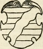 An illustration from Thurnier Buch : von Anfang, Vrsachen, Vrsprung vnd Herkommen der Thurnier im Heyligen Römischen Reich Teutscher Nation, wie viel offentlicher Landthurnier von Keyser Heinrich dem Ersten dieses Namens an biss auff den jetztregierenden Keyser Maximilian den Andern ... vnd in welchen Stetten die alle gehalten ... Alles jetzunder von neuwem zusammen getragen, mit schönen neuwen Figuren, sonderlich auch der adelischen Wappen, auffs schönest zugericht .. (1566)
