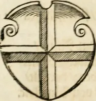 An illustration from Thurnier Buch : von Anfang, Vrsachen, Vrsprung vnd Herkommen der Thurnier im Heyligen Römischen Reich Teutscher Nation, wie viel offentlicher Landthurnier von Keyser Heinrich dem Ersten dieses Namens an biss auff den jetztregierenden Keyser Maximilian den Andern ... vnd in welchen Stetten die alle gehalten ... Alles jetzunder von neuwem zusammen getragen, mit schönen neuwen Figuren, sonderlich auch der adelischen Wappen, auffs schönest zugericht .. (1566)