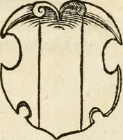 An illustration from Thurnier Buch : von Anfang, Vrsachen, Vrsprung vnd Herkommen der Thurnier im Heyligen Römischen Reich Teutscher Nation, wie viel offentlicher Landthurnier von Keyser Heinrich dem Ersten dieses Namens an biss auff den jetztregierenden Keyser Maximilian den Andern ... vnd in welchen Stetten die alle gehalten ... Alles jetzunder von neuwem zusammen getragen, mit schönen neuwen Figuren, sonderlich auch der adelischen Wappen, auffs schönest zugericht .. (1566)