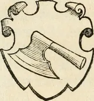 An illustration from Thurnier Buch : von Anfang, Vrsachen, Vrsprung vnd Herkommen der Thurnier im Heyligen Römischen Reich Teutscher Nation, wie viel offentlicher Landthurnier von Keyser Heinrich dem Ersten dieses Namens an biss auff den jetztregierenden Keyser Maximilian den Andern ... vnd in welchen Stetten die alle gehalten ... Alles jetzunder von neuwem zusammen getragen, mit schönen neuwen Figuren, sonderlich auch der adelischen Wappen, auffs schönest zugericht .. (1566)
