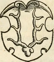 An illustration from Thurnier Buch : von Anfang, Vrsachen, Vrsprung vnd Herkommen der Thurnier im Heyligen Römischen Reich Teutscher Nation, wie viel offentlicher Landthurnier von Keyser Heinrich dem Ersten dieses Namens an biss auff den jetztregierenden Keyser Maximilian den Andern ... vnd in welchen Stetten die alle gehalten ... Alles jetzunder von neuwem zusammen getragen, mit schönen neuwen Figuren, sonderlich auch der adelischen Wappen, auffs schönest zugericht .. (1566)