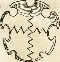 An illustration from Thurnier Buch : von Anfang, Vrsachen, Vrsprung vnd Herkommen der Thurnier im Heyligen Römischen Reich Teutscher Nation, wie viel offentlicher Landthurnier von Keyser Heinrich dem Ersten dieses Namens an biss auff den jetztregierenden Keyser Maximilian den Andern ... vnd in welchen Stetten die alle gehalten ... Alles jetzunder von neuwem zusammen getragen, mit schönen neuwen Figuren, sonderlich auch der adelischen Wappen, auffs schönest zugericht .. (1566)