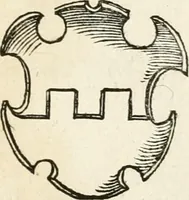 An illustration from Thurnier Buch : von Anfang, Vrsachen, Vrsprung vnd Herkommen der Thurnier im Heyligen Römischen Reich Teutscher Nation, wie viel offentlicher Landthurnier von Keyser Heinrich dem Ersten dieses Namens an biss auff den jetztregierenden Keyser Maximilian den Andern ... vnd in welchen Stetten die alle gehalten ... Alles jetzunder von neuwem zusammen getragen, mit schönen neuwen Figuren, sonderlich auch der adelischen Wappen, auffs schönest zugericht .. (1566)