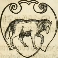 An illustration from Thurnier Buch : von Anfang, Vrsachen, Vrsprung vnd Herkommen der Thurnier im Heyligen Römischen Reich Teutscher Nation, wie viel offentlicher Landthurnier von Keyser Heinrich dem Ersten dieses Namens an biss auff den jetztregierenden Keyser Maximilian den Andern ... vnd in welchen Stetten die alle gehalten ... Alles jetzunder von neuwem zusammen getragen, mit schönen neuwen Figuren, sonderlich auch der adelischen Wappen, auffs schönest zugericht .. (1566)