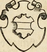 An illustration from Thurnier Buch : von Anfang, Vrsachen, Vrsprung vnd Herkommen der Thurnier im Heyligen Römischen Reich Teutscher Nation, wie viel offentlicher Landthurnier von Keyser Heinrich dem Ersten dieses Namens an biss auff den jetztregierenden Keyser Maximilian den Andern ... vnd in welchen Stetten die alle gehalten ... Alles jetzunder von neuwem zusammen getragen, mit schönen neuwen Figuren, sonderlich auch der adelischen Wappen, auffs schönest zugericht .. (1566)