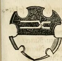 An illustration from Thurnier Buch : von Anfang, Vrsachen, Vrsprung vnd Herkommen der Thurnier im Heyligen Römischen Reich Teutscher Nation, wie viel offentlicher Landthurnier von Keyser Heinrich dem Ersten dieses Namens an biss auff den jetztregierenden Keyser Maximilian den Andern ... vnd in welchen Stetten die alle gehalten ... Alles jetzunder von neuwem zusammen getragen, mit schönen neuwen Figuren, sonderlich auch der adelischen Wappen, auffs schönest zugericht .. (1566)