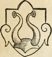 An illustration from Thurnier Buch : von Anfang, Vrsachen, Vrsprung vnd Herkommen der Thurnier im Heyligen Römischen Reich Teutscher Nation, wie viel offentlicher Landthurnier von Keyser Heinrich dem Ersten dieses Namens an biss auff den jetztregierenden Keyser Maximilian den Andern ... vnd in welchen Stetten die alle gehalten ... Alles jetzunder von neuwem zusammen getragen, mit schönen neuwen Figuren, sonderlich auch der adelischen Wappen, auffs schönest zugericht .. (1566)