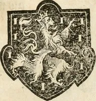 An illustration from Thurnier Buch : von Anfang, Vrsachen, Vrsprung vnd Herkommen der Thurnier im Heyligen Römischen Reich Teutscher Nation, wie viel offentlicher Landthurnier von Keyser Heinrich dem Ersten dieses Namens an biss auff den jetztregierenden Keyser Maximilian den Andern ... vnd in welchen Stetten die alle gehalten ... Alles jetzunder von neuwem zusammen getragen, mit schönen neuwen Figuren, sonderlich auch der adelischen Wappen, auffs schönest zugericht .. (1566)