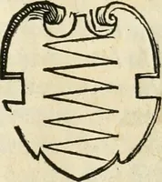 An illustration from Thurnier Buch : von Anfang, Vrsachen, Vrsprung vnd Herkommen der Thurnier im Heyligen Römischen Reich Teutscher Nation, wie viel offentlicher Landthurnier von Keyser Heinrich dem Ersten dieses Namens an biss auff den jetztregierenden Keyser Maximilian den Andern ... vnd in welchen Stetten die alle gehalten ... Alles jetzunder von neuwem zusammen getragen, mit schönen neuwen Figuren, sonderlich auch der adelischen Wappen, auffs schönest zugericht .. (1566)