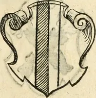 An illustration from Thurnier Buch : von Anfang, Vrsachen, Vrsprung vnd Herkommen der Thurnier im Heyligen Römischen Reich Teutscher Nation, wie viel offentlicher Landthurnier von Keyser Heinrich dem Ersten dieses Namens an biss auff den jetztregierenden Keyser Maximilian den Andern ... vnd in welchen Stetten die alle gehalten ... Alles jetzunder von neuwem zusammen getragen, mit schönen neuwen Figuren, sonderlich auch der adelischen Wappen, auffs schönest zugericht .. (1566)