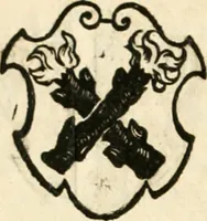 An illustration from Thurnier Buch : von Anfang, Vrsachen, Vrsprung vnd Herkommen der Thurnier im Heyligen Römischen Reich Teutscher Nation, wie viel offentlicher Landthurnier von Keyser Heinrich dem Ersten dieses Namens an biss auff den jetztregierenden Keyser Maximilian den Andern ... vnd in welchen Stetten die alle gehalten ... Alles jetzunder von neuwem zusammen getragen, mit schönen neuwen Figuren, sonderlich auch der adelischen Wappen, auffs schönest zugericht .. (1566)