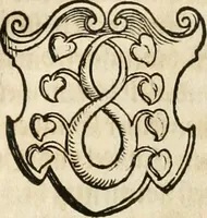 An illustration from Thurnier Buch : von Anfang, Vrsachen, Vrsprung vnd Herkommen der Thurnier im Heyligen Römischen Reich Teutscher Nation, wie viel offentlicher Landthurnier von Keyser Heinrich dem Ersten dieses Namens an biss auff den jetztregierenden Keyser Maximilian den Andern ... vnd in welchen Stetten die alle gehalten ... Alles jetzunder von neuwem zusammen getragen, mit schönen neuwen Figuren, sonderlich auch der adelischen Wappen, auffs schönest zugericht .. (1566)