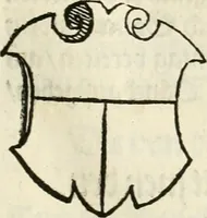 An illustration from Thurnier Buch : von Anfang, Vrsachen, Vrsprung vnd Herkommen der Thurnier im Heyligen Römischen Reich Teutscher Nation, wie viel offentlicher Landthurnier von Keyser Heinrich dem Ersten dieses Namens an biss auff den jetztregierenden Keyser Maximilian den Andern ... vnd in welchen Stetten die alle gehalten ... Alles jetzunder von neuwem zusammen getragen, mit schönen neuwen Figuren, sonderlich auch der adelischen Wappen, auffs schönest zugericht .. (1566)
