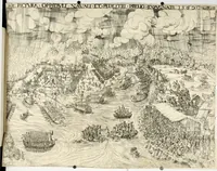 Picture 66 of 69 from Thurnier Buch, warhafftiger ritterlicher Thate : so in dem Monat Junij des vergangnen LX. Jars in vnd ausserhalb der Statt Wienn zu Ross vnd zu Fuess, auff Wasser vnd Lannd gehalten worden, mit schönen Figuren contrafeet : vnd dem Allerdurchleuchtigisten, Grossmechtigisten Fürsten vnnd Herrn, Herren Ferdinando, erweltem Römischen Kayser ... (1561), leaf 171