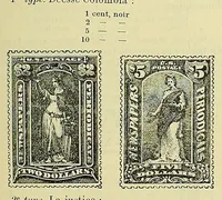 An illustration from Timbre-poste et le timbre fiscal : journal du collectionneur (1863)