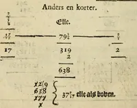 An illustration from 't Konstigh cyffer-voek van Mr. Jean Coutereels : met volkomene uytwerkingh aller questien, en byvoegingh van veelerley andere soo noodige als konstige opgevingen (1690)