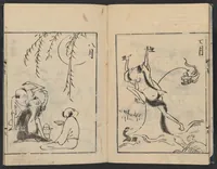 An illustration from Tobae ōgi no mato (1788)