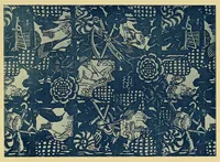 An illustration from Étoffes imprimées et papiers peints; (1924)