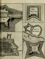 An illustration from Tooneel des oorlogs, opgerecht in de Vereenigde Nederlanden : door de wapenen van de koningen van Vrankryk en Engeland, Keulsche en Munstersche Bisschoppen : tegen de Staten der Vereenigde Nederlanden, en hare geallieerden ... (1675)
