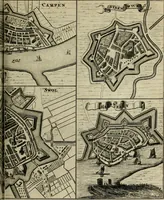 An illustration from Tooneel des oorlogs, opgerecht in de Vereenigde Nederlanden : door de wapenen van de koningen van Vrankryk en Engeland, Keulsche en Munstersche Bisschoppen : tegen de Staten der Vereenigde Nederlanden, en hare geallieerden ... (1675)