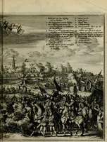 An illustration from Tooneel des oorlogs, opgerecht in de Vereenigde Nederlanden : door de wapenen van de koningen van Vrankryk en Engeland, Keulsche en Munstersche Bisschoppen : tegen de Staten der Vereenigde Nederlanden, en hare geallieerden ... (1675)