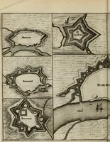 An illustration from Tooneel des oorlogs, opgerecht in de Vereenigde Nederlanden : door de wapenen van de koningen van Vrankryk en Engeland, Keulsche en Munstersche Bisschoppen : tegen de Staten der Vereenigde Nederlanden, en hare geallieerden ... (1675)