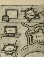 An illustration from Tooneel des oorlogs, opgerecht in de Vereenigde Nederlanden : door de wapenen van de koningen van Vrankryk en Engeland, Keulsche en Munstersche Bisschoppen : tegen de Staten der Vereenigde Nederlanden, en hare geallieerden ... (1675)
